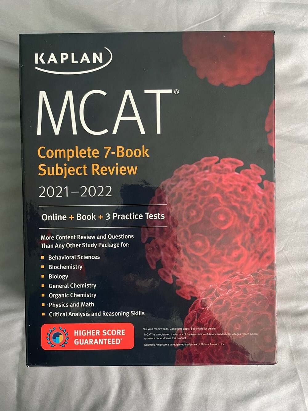 Kaplan MCAT Complete 7-Book Subject Review 2021-2022 with Flashcards